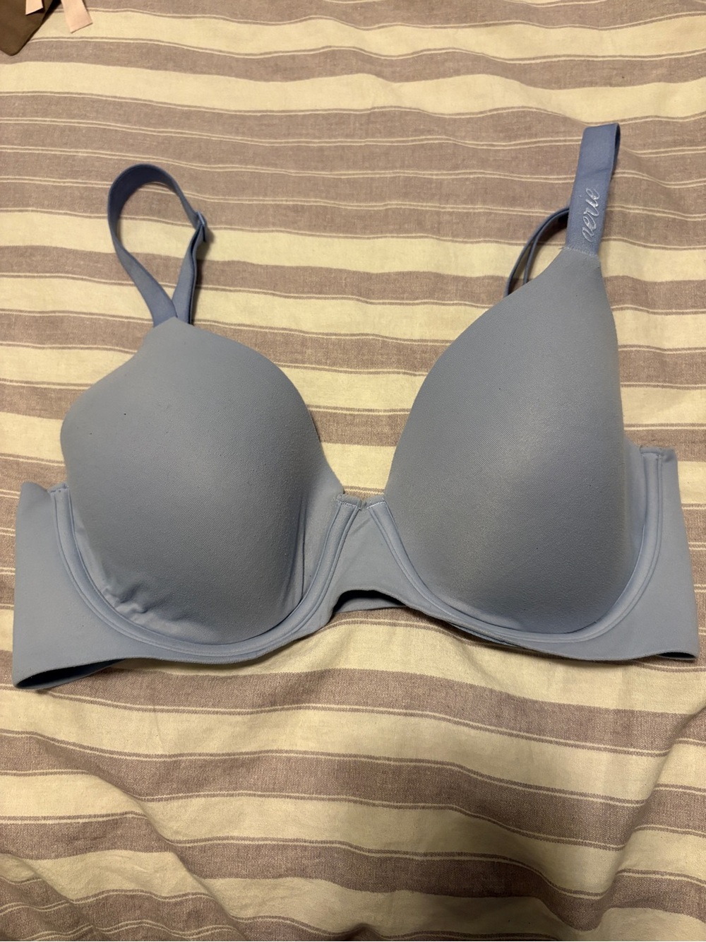 aerie Powder Blue Smooth Molded Underwire Bra